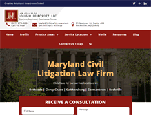 Tablet Screenshot of leibowitz-law.com